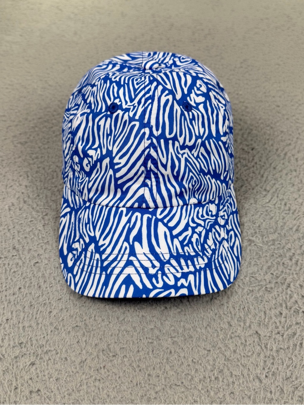Lilly Pulitzer Run Around Hat Women One Size Blue Adjustable Baseball Cap Active - Picture 2 of 10